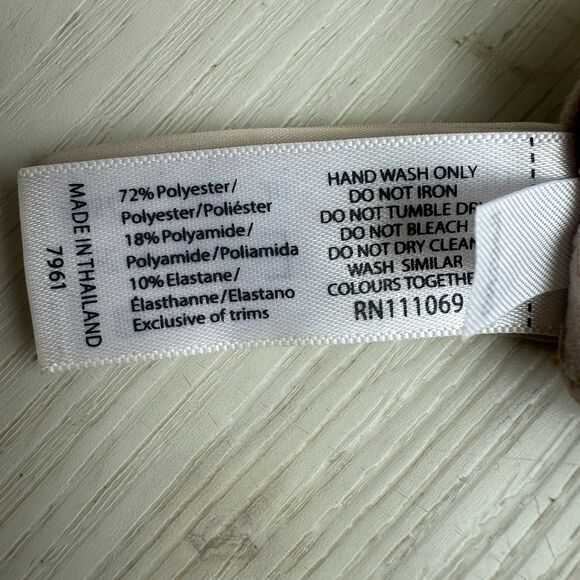 34 E Panache Cari Women’s Beige Underwire Back Closure Demi Bra Lightly Lined - Picture 10 of 10